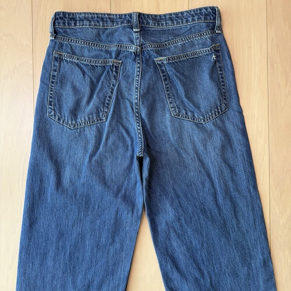 Rag & Bone Lori Mid Rise Wide Leg Jeans Women's 27 Blue Minimalist New York - Picture 8 of 9